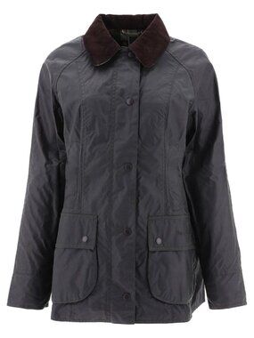 Barbour Beadnell Waxed Cotton Jacket Tag Size 10 Women